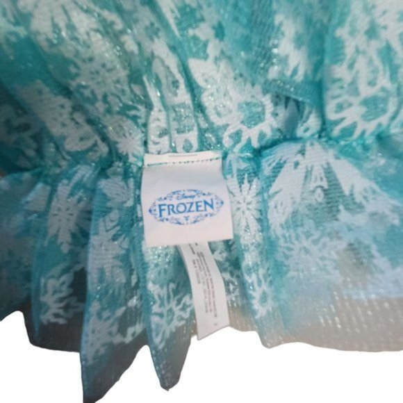 Disney Frozen Elsa Costume Dress Leggings Tutu Shoes Size Child Small 4-6 - Picture 12 of 14